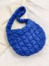 Large Capacity Hobo Bag Solid Color