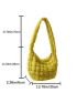 Large Capacity Hobo Bag Solid Color