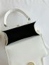 Mini Square Bag Solid Color Double Handle