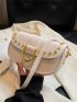 Small Saddle Bag Studded Decor Flap