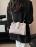 Small Square Bag Colorblock Chain Strap