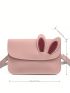 Mini Square Bag Baby Pink Fashionable Flap For Daily