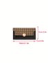 Fold Over Long Wallet Houndstooth Pattern PU