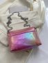 Mini Square Bag Holographic Flap Chain Strap