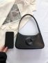 Fashion Solid Color Donut Impressed Women's Bag Shoulder Bag