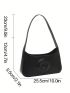 Fashion Solid Color Donut Impressed Women's Bag Shoulder Bag