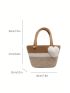 Mini Straw Bag Vacation Two Tone