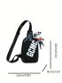 Mini Sling Bag With Random Bag Charm Casual Letter Graphic Waterproof