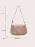 Minimalist Saddle Bag Chain Decor Flap