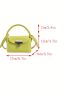 PU Square Bag Mini Metal Decor