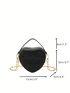 Mini Fashion Novelty Bag Solid Heart Shaped Bag Handbag Crossbody Bag