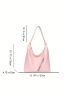 Fashion Solid Color Large Capacity Women's Bag Shoulder Bag