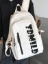 Medium Classic Backpack Letter Graphic