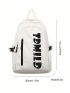 Medium Classic Backpack Letter Graphic