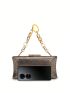 Mini Box Bag Glitter Chain Strap