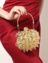 Mini Box Bag Sequin & Pearl Decor Glamorous