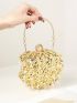 Mini Box Bag Sequin & Pearl Decor Glamorous