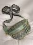 Vintage Geometric Pattern Fanny Pack Small