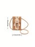 Mini Crochet Bag Cartoon Rabbit Decor Flap For Vacation