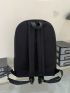 Minimalist Classic Backpack Waterproof Black Preppy