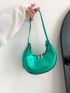 Crocodile Embossed Hobo Bag Small Funky