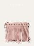 Fringe Decor Crossbody Bag