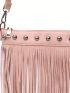 Fringe Decor Crossbody Bag