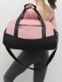 Colorblock Gym Bag Double Handle For Sport