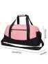 Colorblock Gym Bag Double Handle For Sport