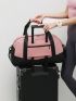 Colorblock Gym Bag Double Handle For Sport