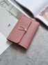 Metal Decor Small Wallet Fold Over