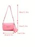 Small Square Bag Solid Color Flap With Coin Purse