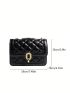 Mini Square Bag Quilted Chain Strap