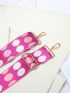 Polka Dot Pattern Bag Strap Adjustable