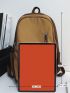 Letter Graphic Classic Backpack Medium Zipper