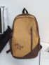 Letter Graphic Classic Backpack Medium Zipper