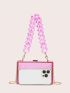 Mini Box Bag PMMA Pink