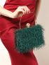 Mini Box Bag Fringe Decor Top Handle For Party