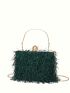 Mini Box Bag Fringe Decor Top Handle For Party