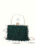 Mini Box Bag Fringe Decor Top Handle For Party