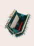 Mini Box Bag Fringe Decor Top Handle For Party