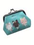 Cute Cartoon Cat Pattern Coin Purse For Daily