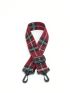 Plaid Pattern Bag Strap Adjustable