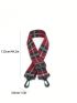 Plaid Pattern Bag Strap Adjustable