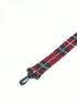 Plaid Pattern Bag Strap Adjustable