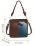 Small Bucket Bag Brown Minimalist For Daily