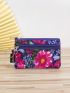 Flower Pattern Coin Purse Zipper