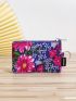 Flower Pattern Coin Purse Zipper