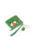 Cartoon Graphic Coin Purse Genuine Leather Zipper