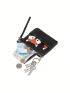 Cartoon Graphic Coin Purse Genuine Leather Zipper